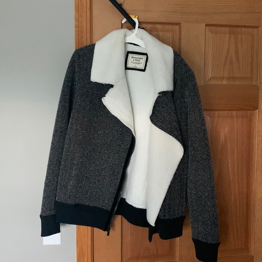 Abercrombie fuzzy coat